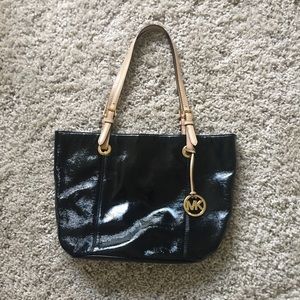 Michael Kors Black Leather tote bag